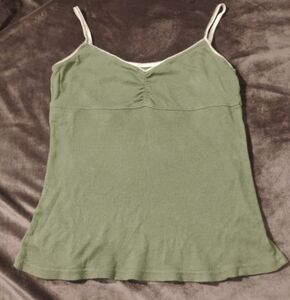 Energie Green Ruched Camisole Top